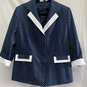 Algo 16 Navy polka dot Sailor Saylor Moon jacket
